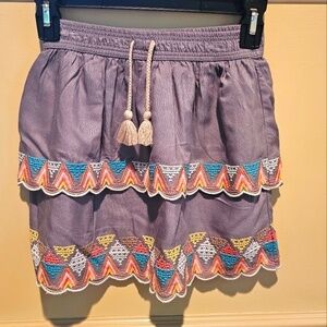 Peek Girls Embroidered Tier Skirt. Size L (10)